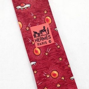 Hermes Red Tie